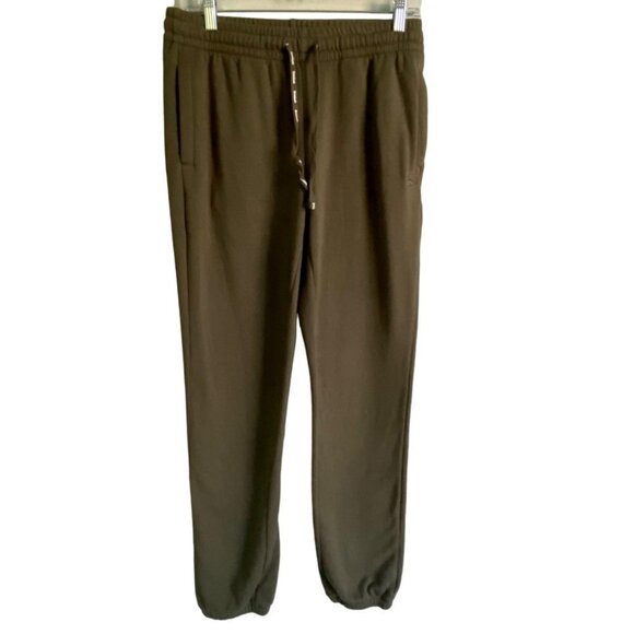 Reebok Sweatpants Joggers Green with Drawstring Waist and Pockets Men's Small - Picture 1 of 6